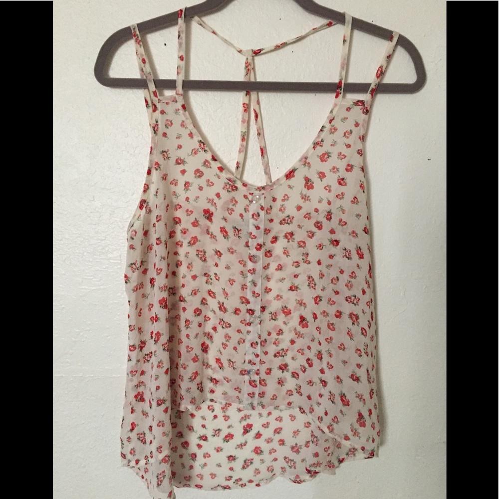 Floral Light Tank Top